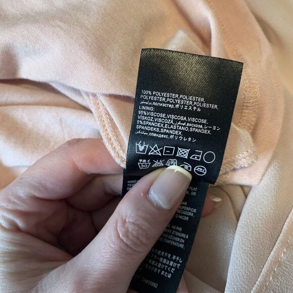 Bebe Solid Baby Pink Flowy Tank Top Xs - Picture 4 of 4